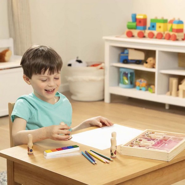Продукт Melissa&Doug щастливи дръжки - Дървени печати  - 0 - BG Hlapeta